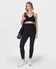 All Day 7/8 Maternity Leggings - Black - 7/8 Length