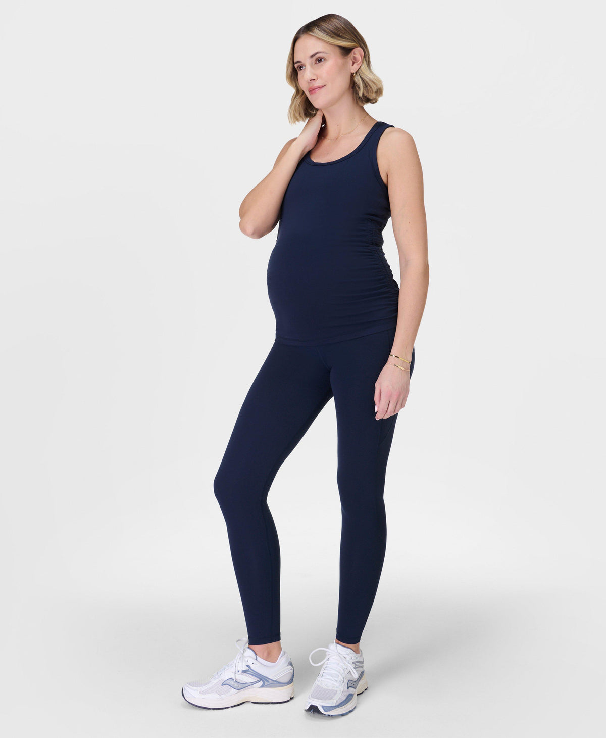 All Day Maternity Leggings - Navy Blue - Full Length