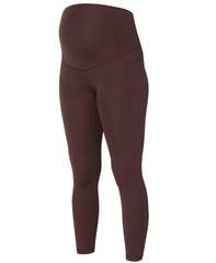 All Day 7/8 Maternity Leggings - Sable Brown - 7/8 Length