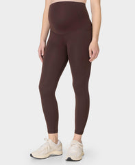 All Day 7/8 Maternity Leggings - Sable Brown - 7/8 Length