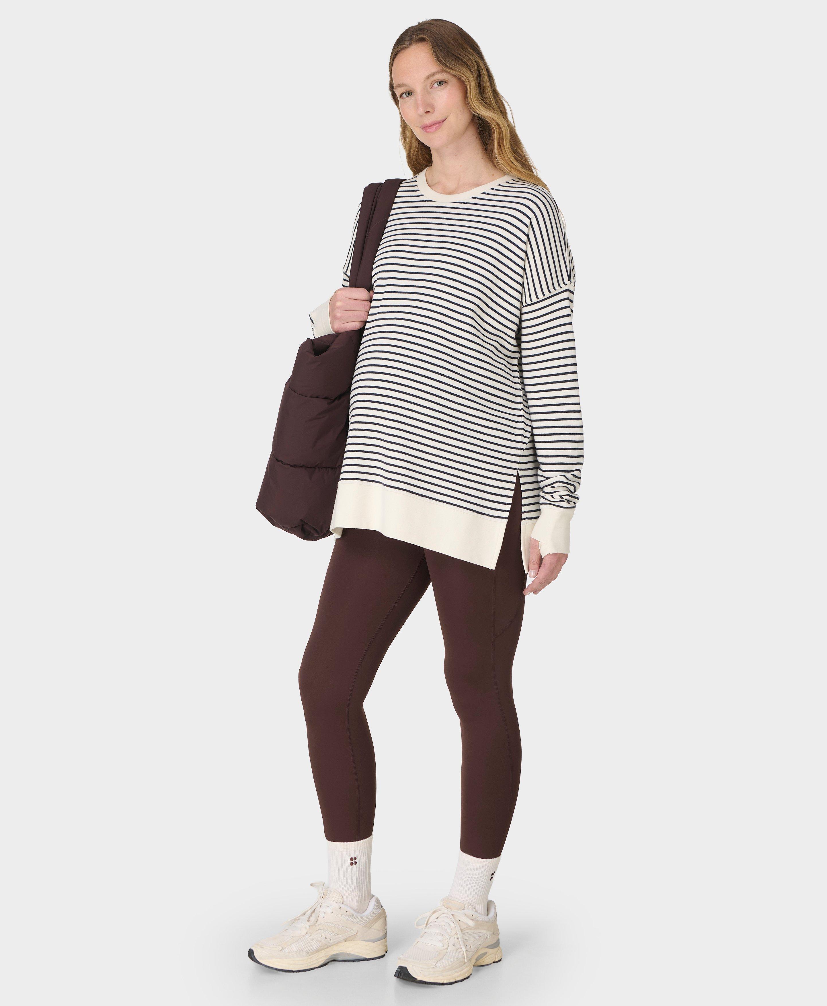 All Day Maternity Leggings - Sable Brown - Full Length