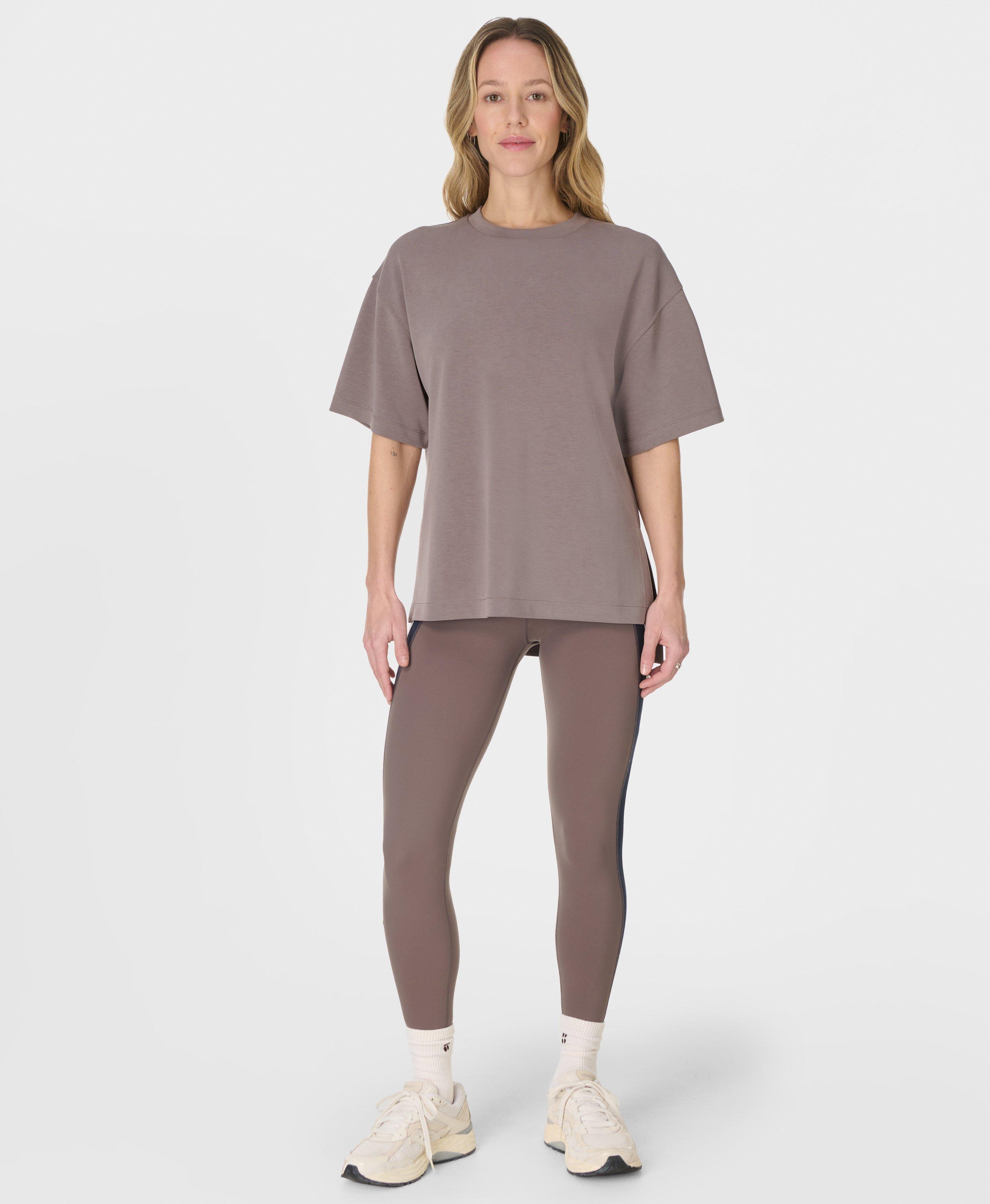 Sand Wash CloudWeight Tee - Taupe Brown