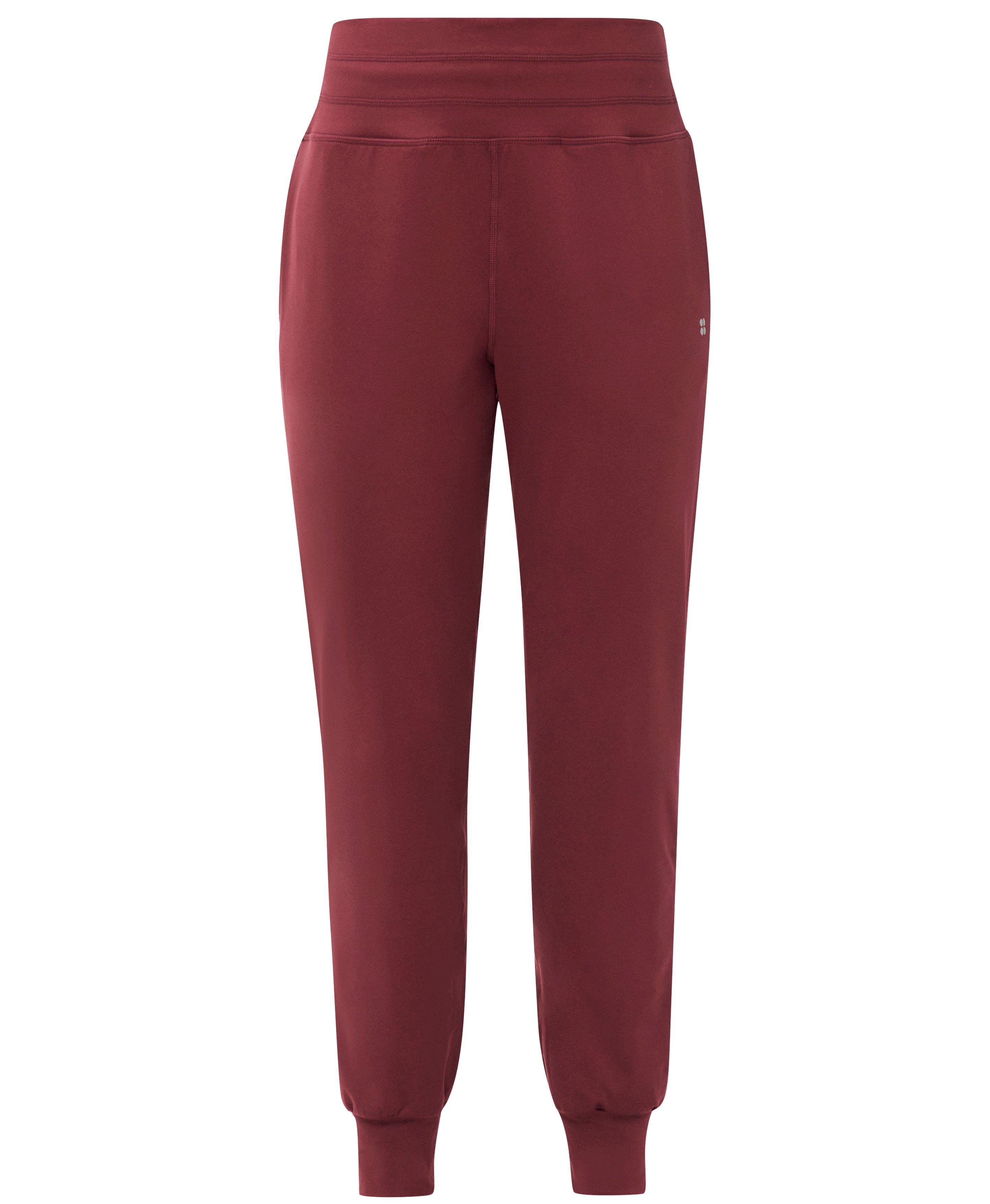Gaia Performance Yoga Pants - Merlot Red