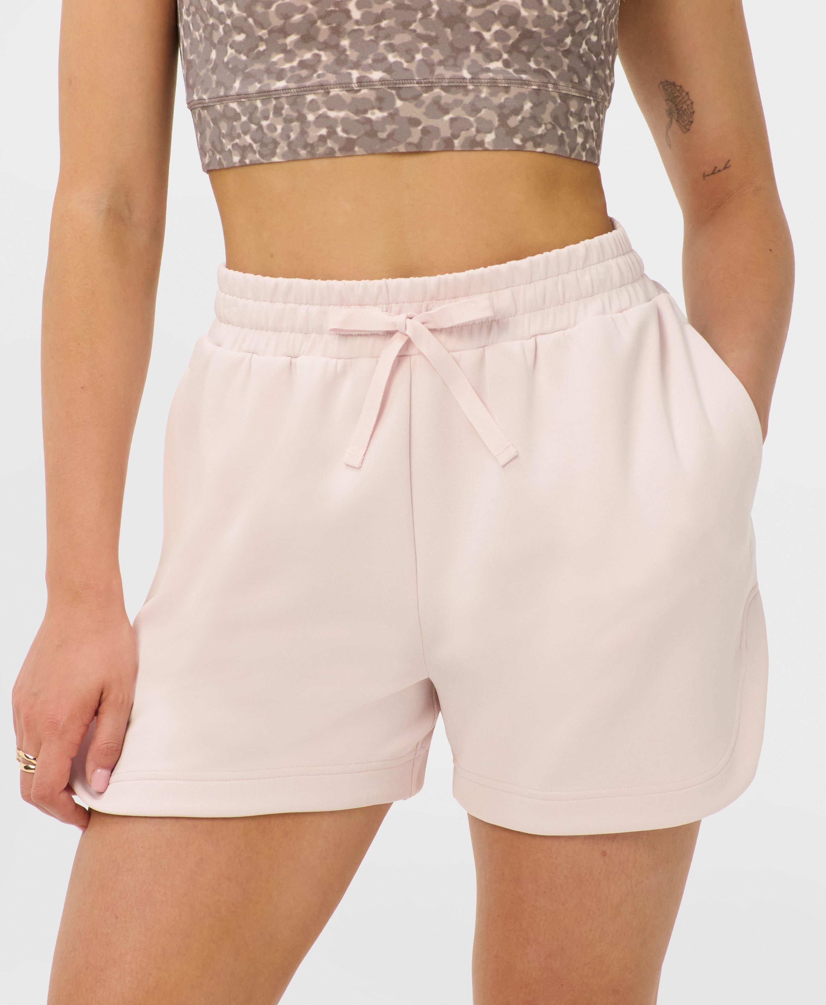 Sand Wash CloudWeight High-Waisted Shorts - Sundust Pink - 3.5" Inseam