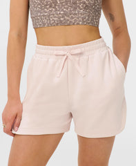 Sand Wash CloudWeight High-Waisted Shorts - Sundust Pink - 3.5" Inseam
