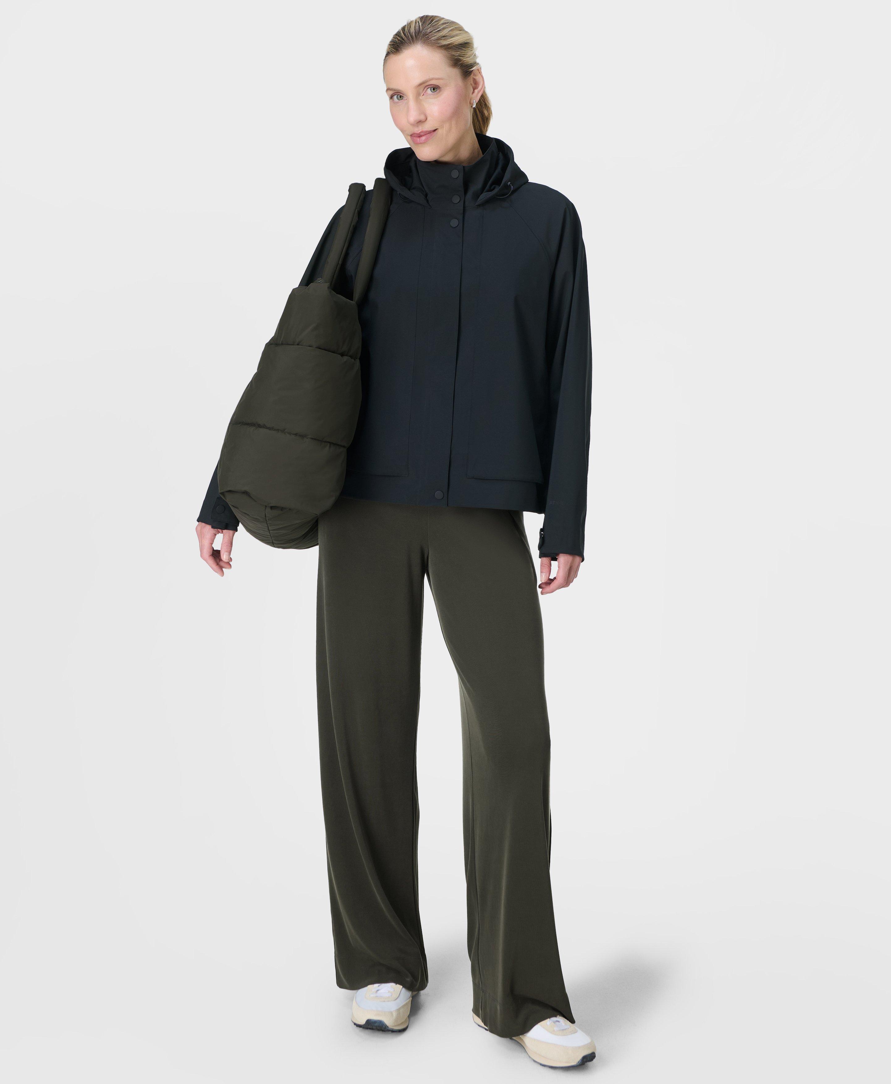 Motion Waterproof Cropped Jacket - Black