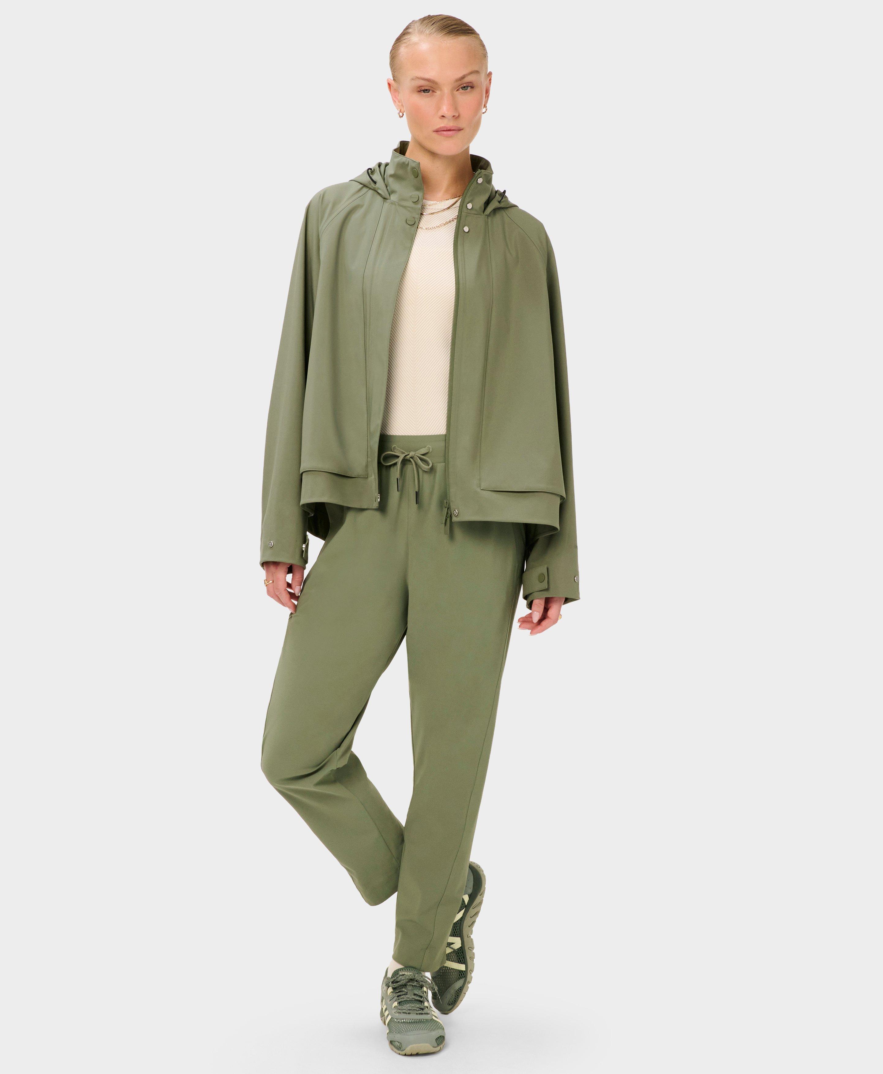 Motion Waterproof Cropped Jacket - Bracken Green