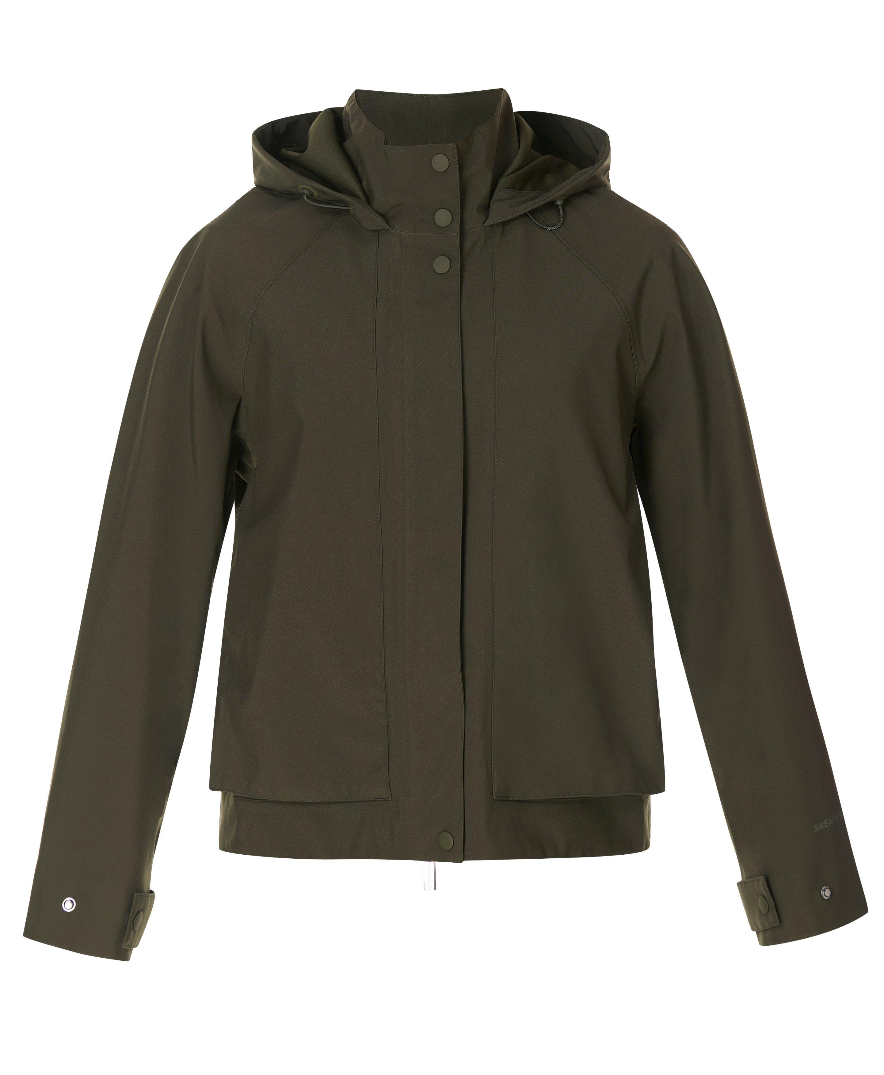 Motion Waterproof Cropped Jacket - Nori Green