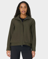 Motion Waterproof Cropped Jacket - Nori Green