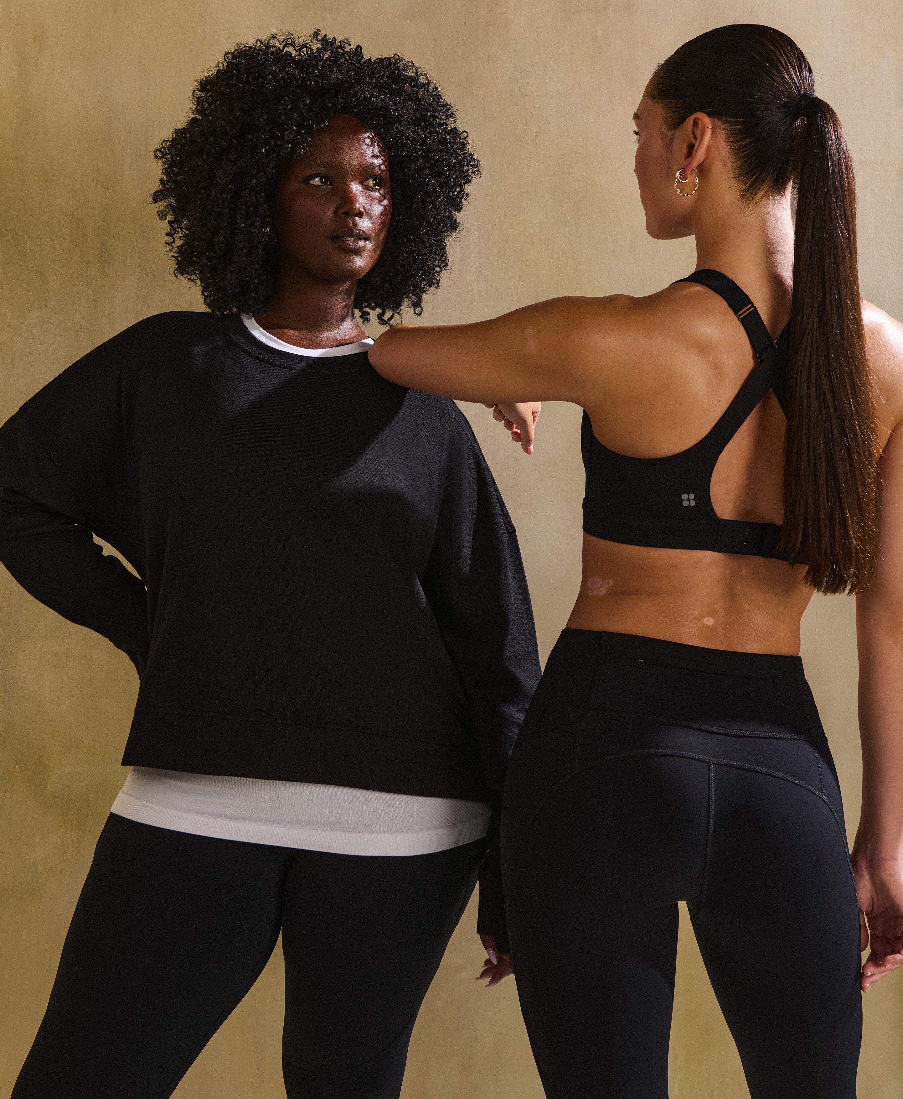 After Class Crop Sweatshirt - Black