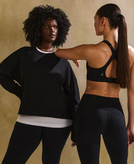 After Class Crop Sweatshirt - Black