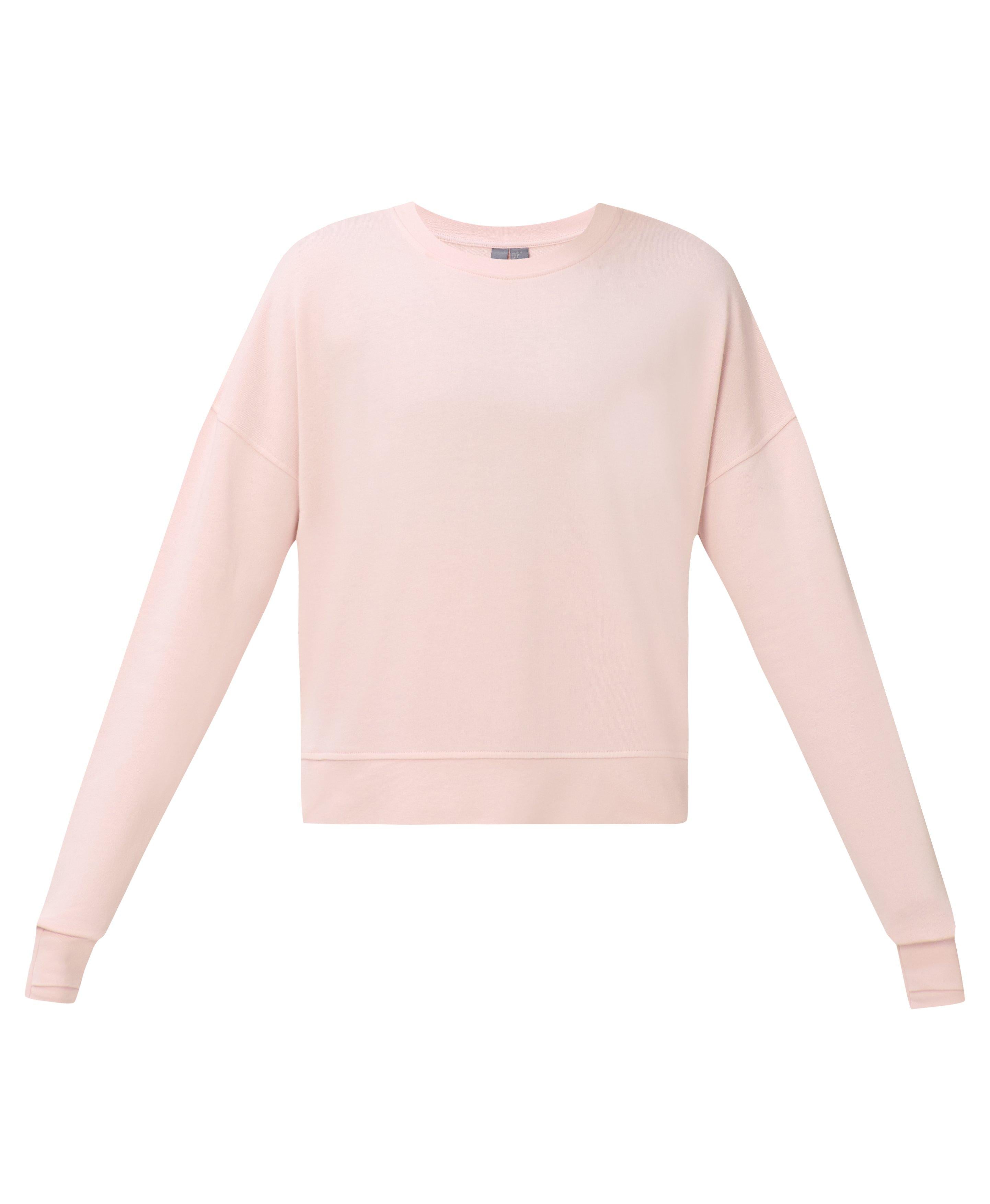 After Class Crop Sweatshirt - Sundust Pink