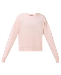 After Class Crop Sweatshirt - Sundust Pink