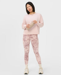 After Class Crop Sweatshirt - Sundust Pink