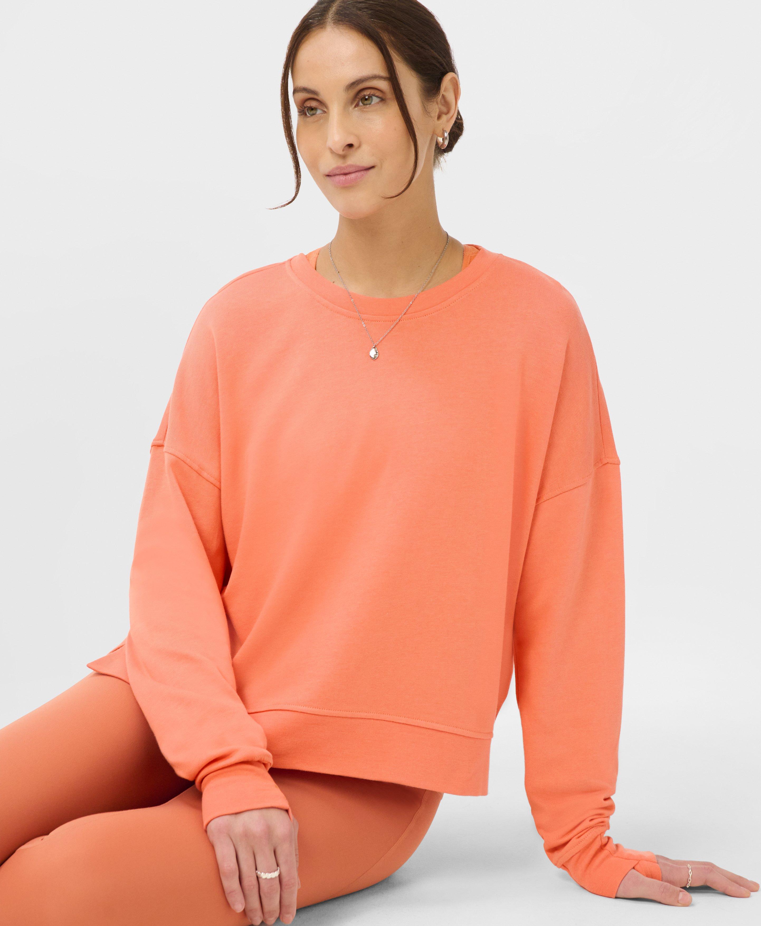 After Class Crop Sweatshirt - Tuscan Orange