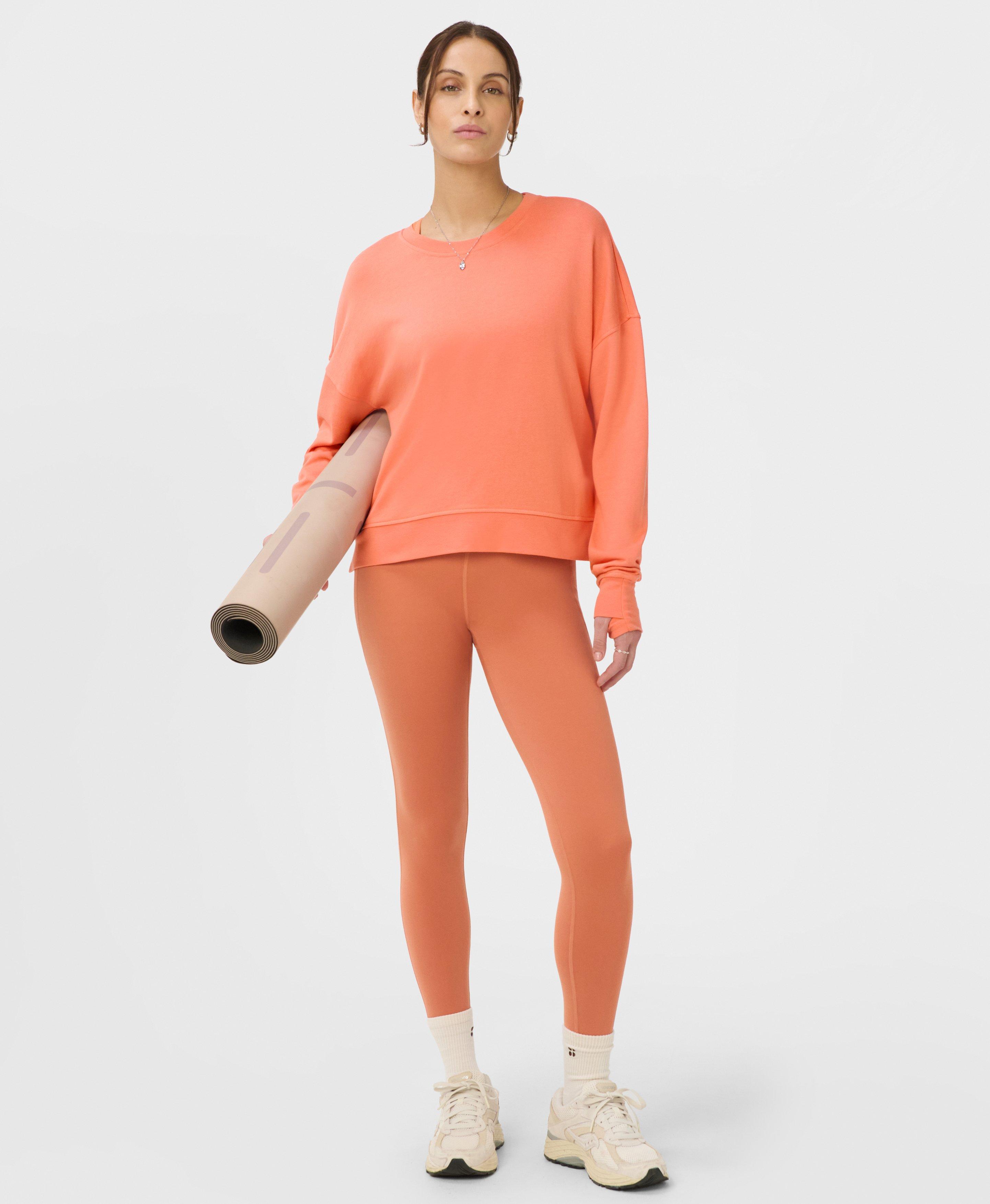 After Class Crop Sweatshirt - Tuscan Orange