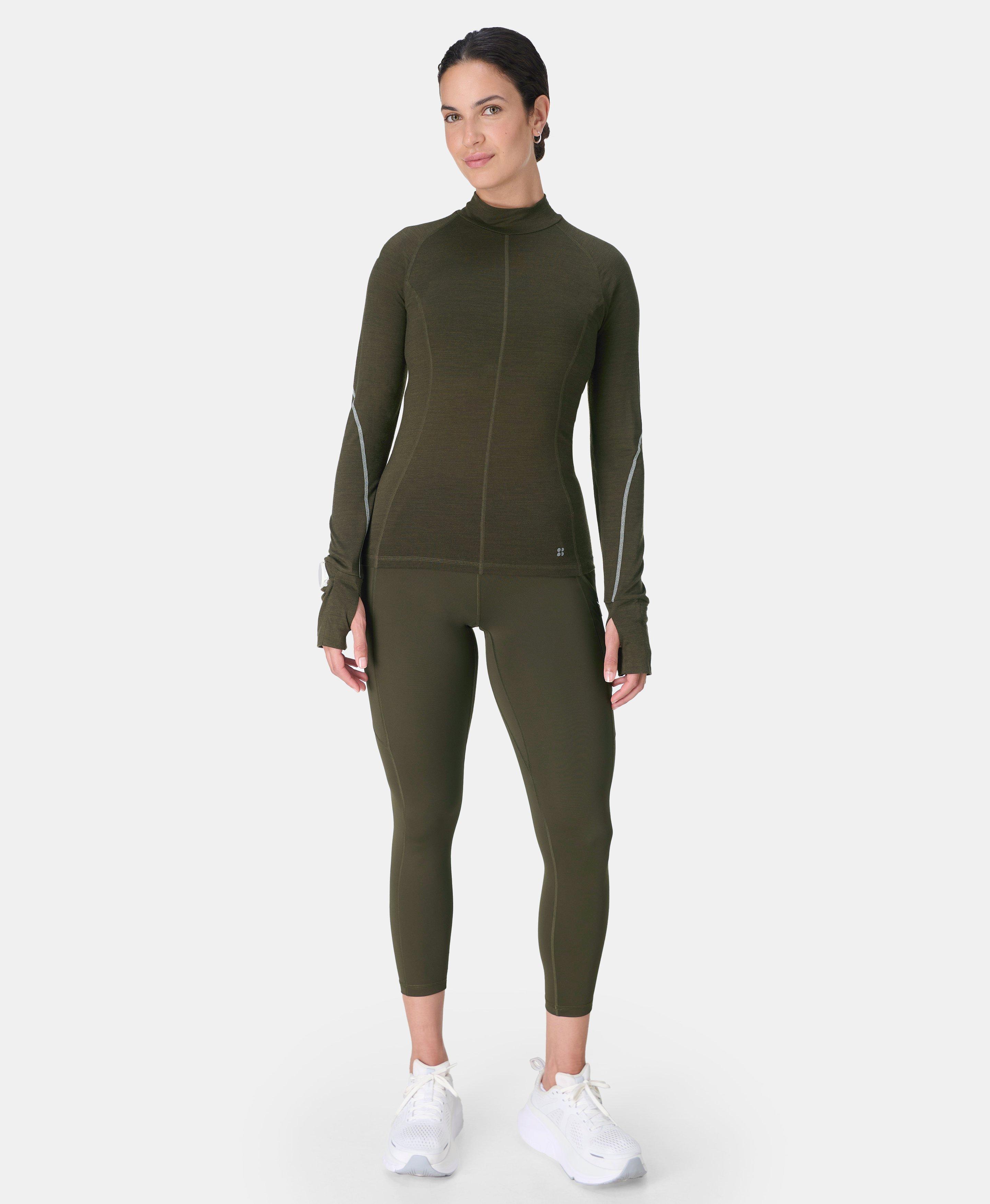 Winter Power 7/8 Leggings - Nori Green - 7/8 Length