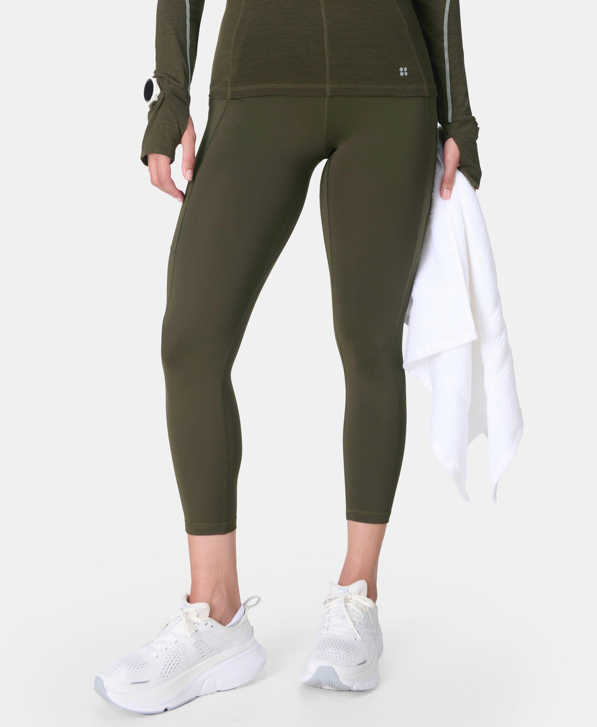 Winter Power 7/8 Leggings - Nori Green - 7/8 Length