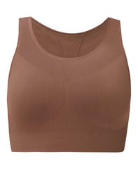 Stamina Seamless Sports Bra - Chestnut Brown