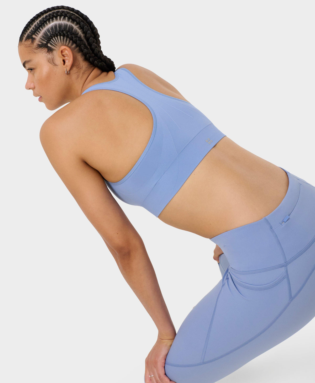 Stamina Seamless Sports Bra - Faded Blue