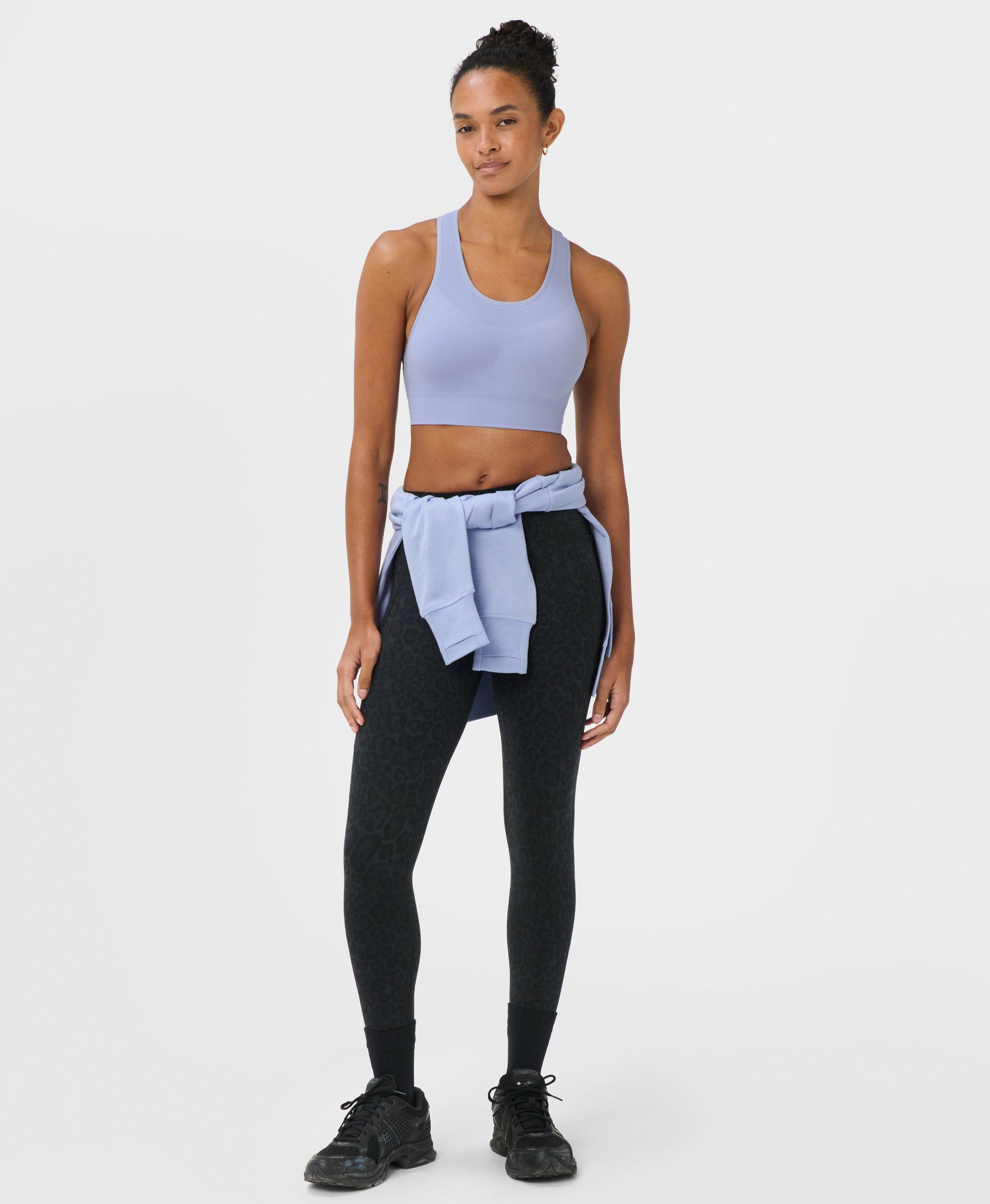 Stamina Seamless Sports Bra - Laguna Blue