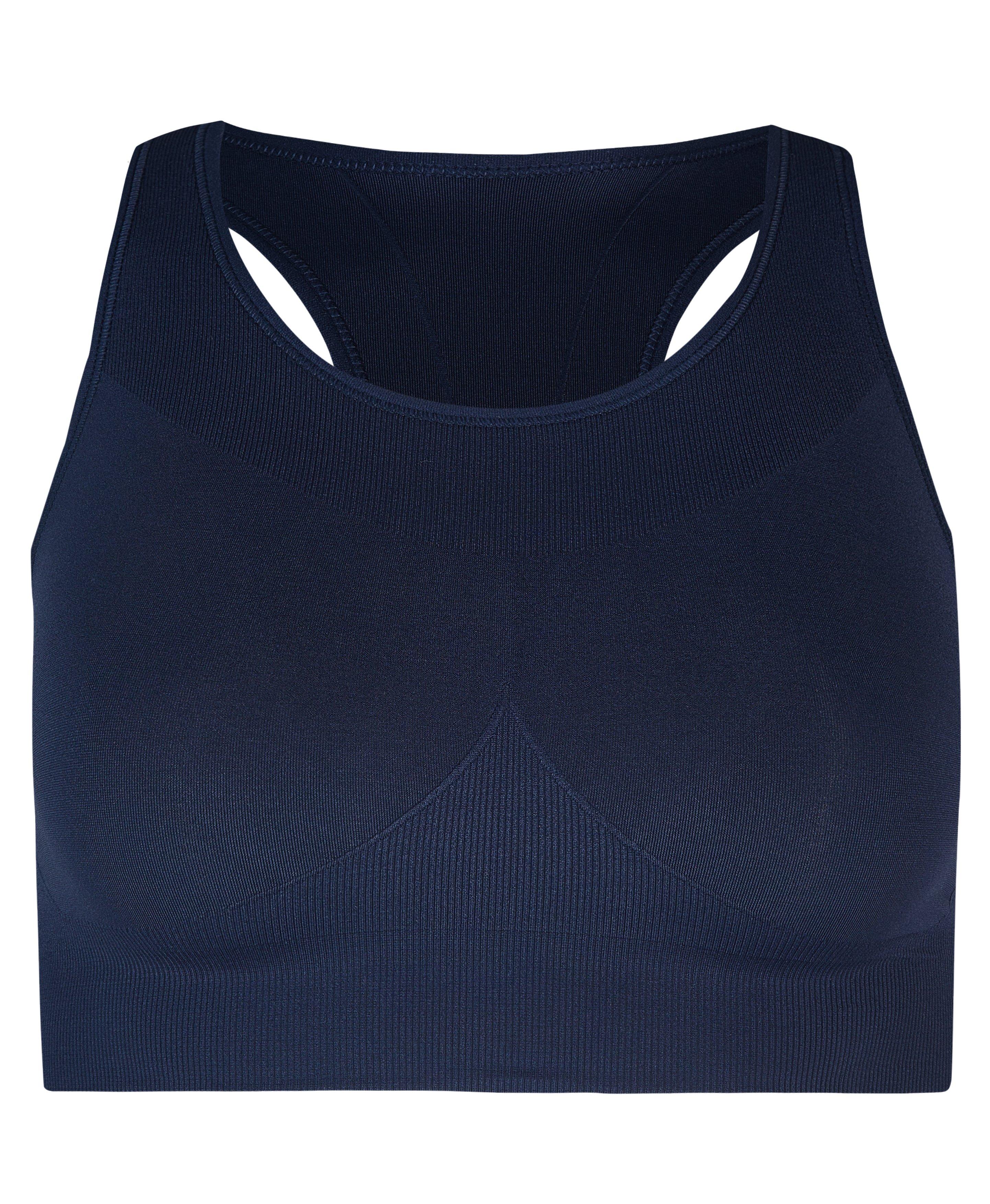 Stamina Seamless Sports Bra - Navy Blue