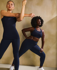 Stamina Seamless Sports Bra - Navy Blue