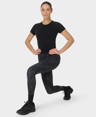 Runner's High Power 7/8 Leggings - Merlot Red - 7/8 Length