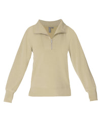 Sand Wash Half Zip Longline Sweatshirt - Bay Green