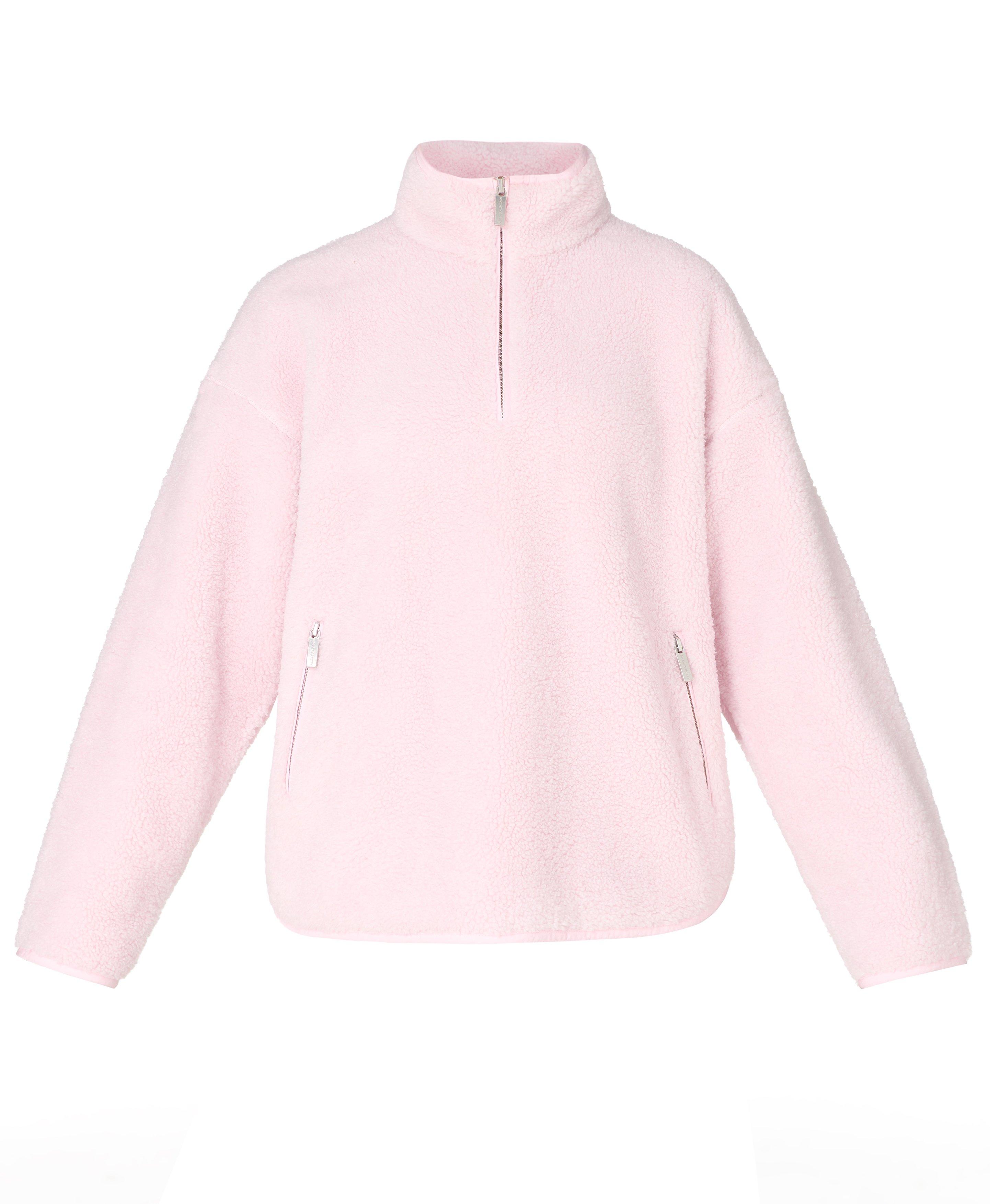 Plush Half Zip Fleece - Frost Pink