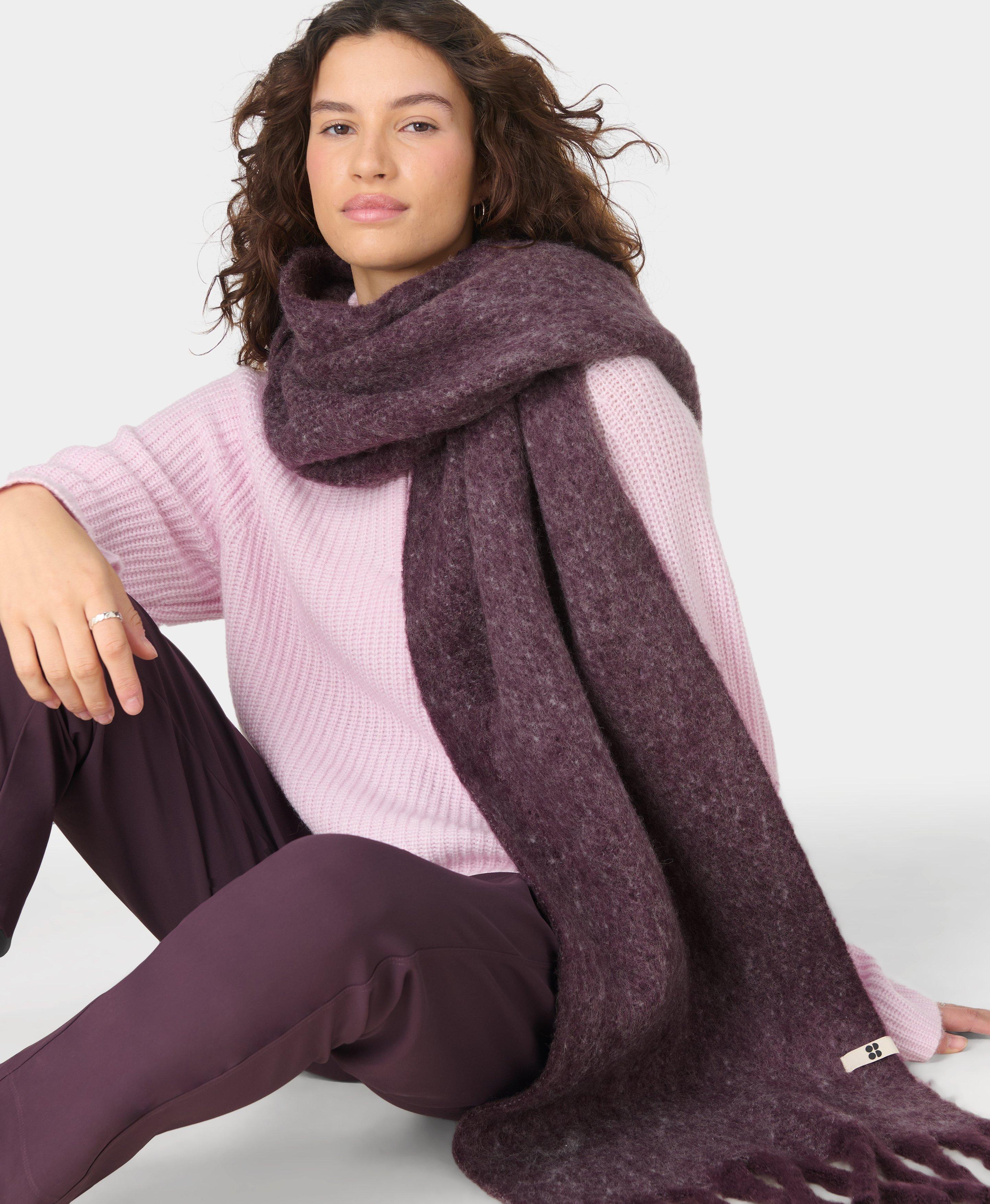 Soft Cloud Tassel Scarf - Neptune Purple