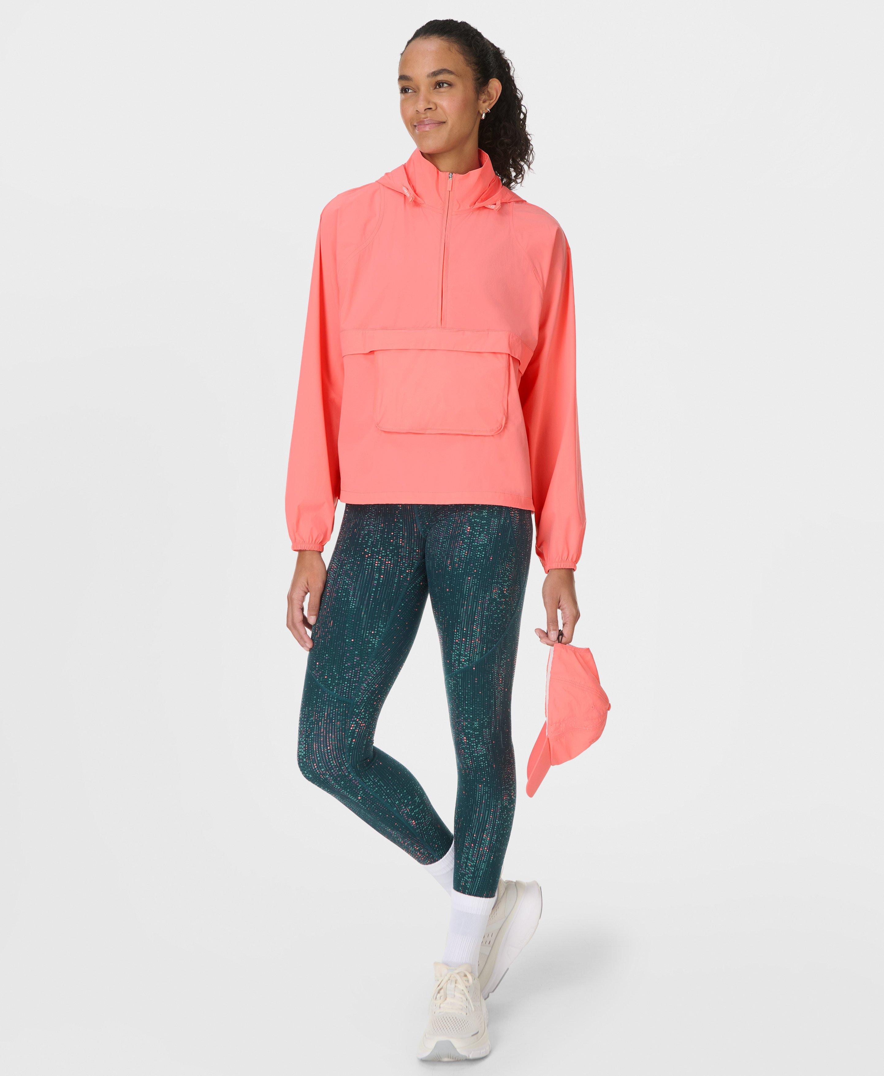 Runner's High Packaway Jacket - Melon Pink