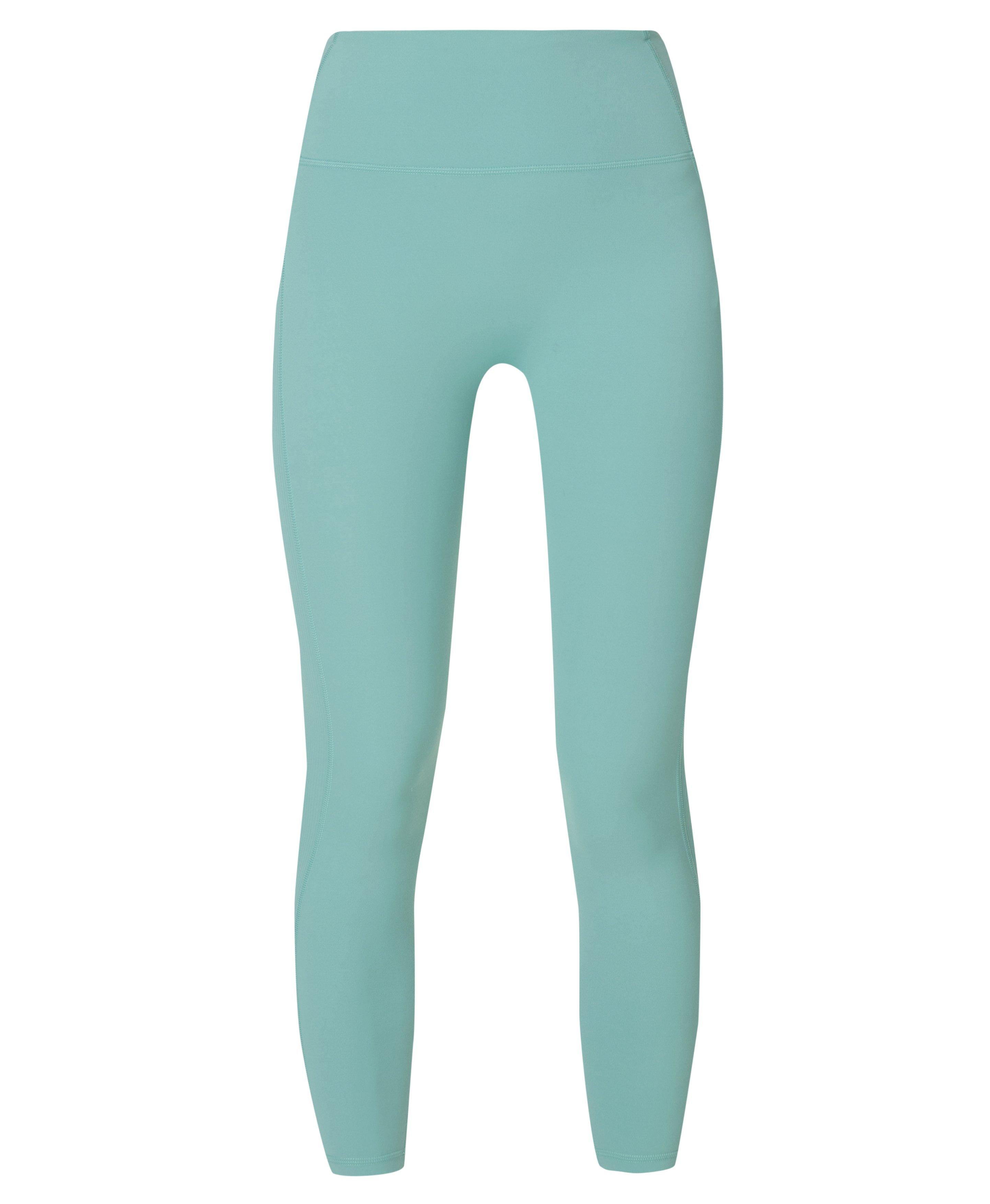 Ultimate Studio Yoga Ribbed Leggings - Quartz Green - Full Length