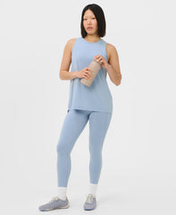 Soft Flow Studio Longline Tank - Laguna Blue