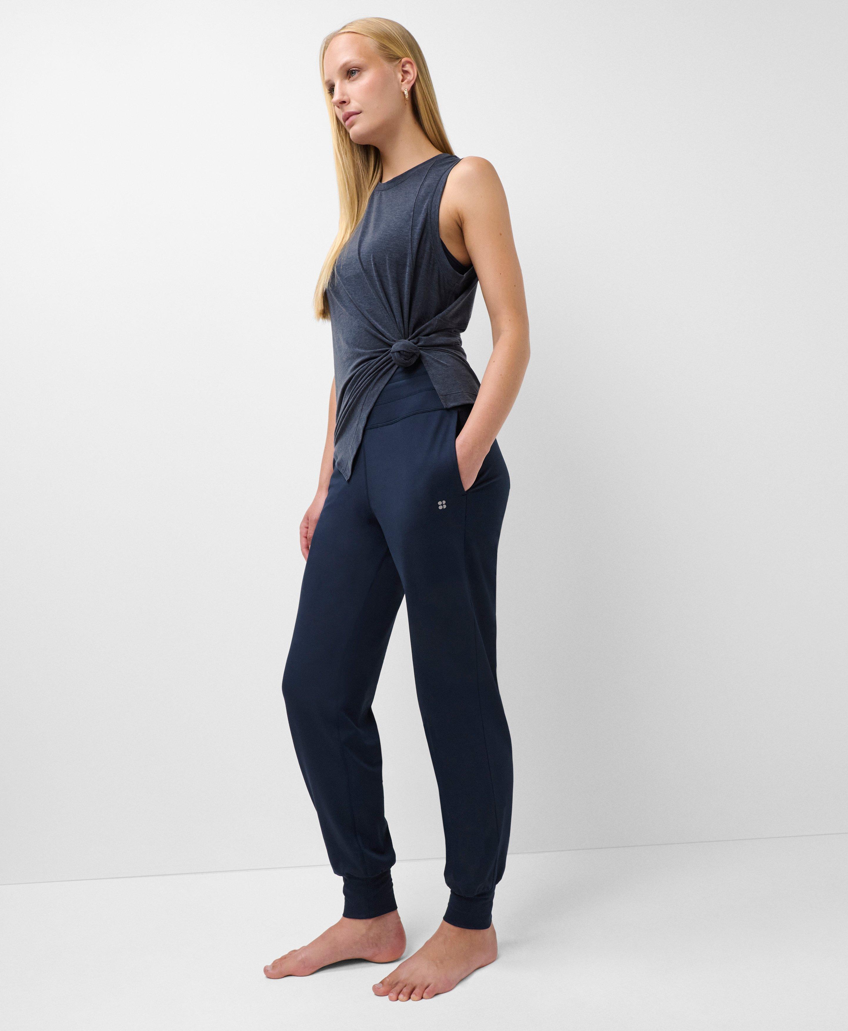 Soft Flow Studio Longline Tank - Navy Blue