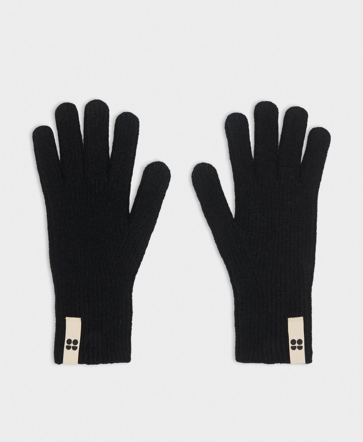 Soft Cloud Knitted Gloves - Black