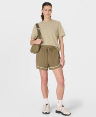 Explorer Track Piped Shorts - Agave Green - 4" Inseam