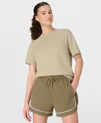 Explorer Track Piped Shorts - Agave Green - 4" Inseam