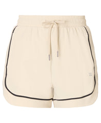 Explorer Track Piped Shorts - Barley Beige - 4" Inseam