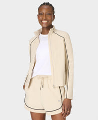 Explorer Track Piped Shorts - Barley Beige - 4" Inseam
