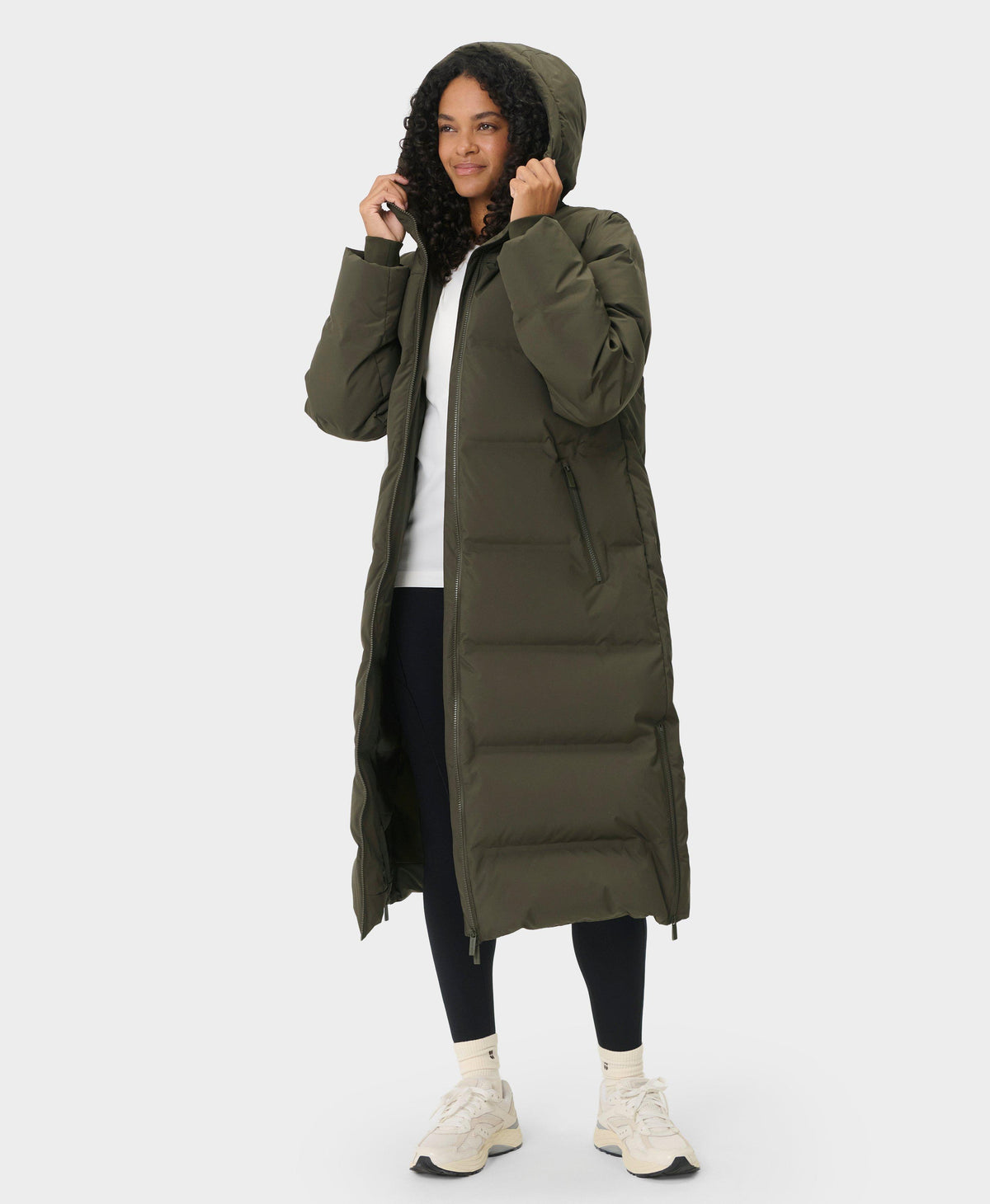 Nimbus Longline Waterproof Puffer - Nori Green