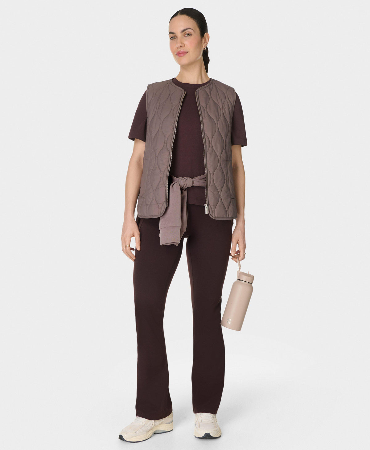 On The Move Vest - Taupe Brown