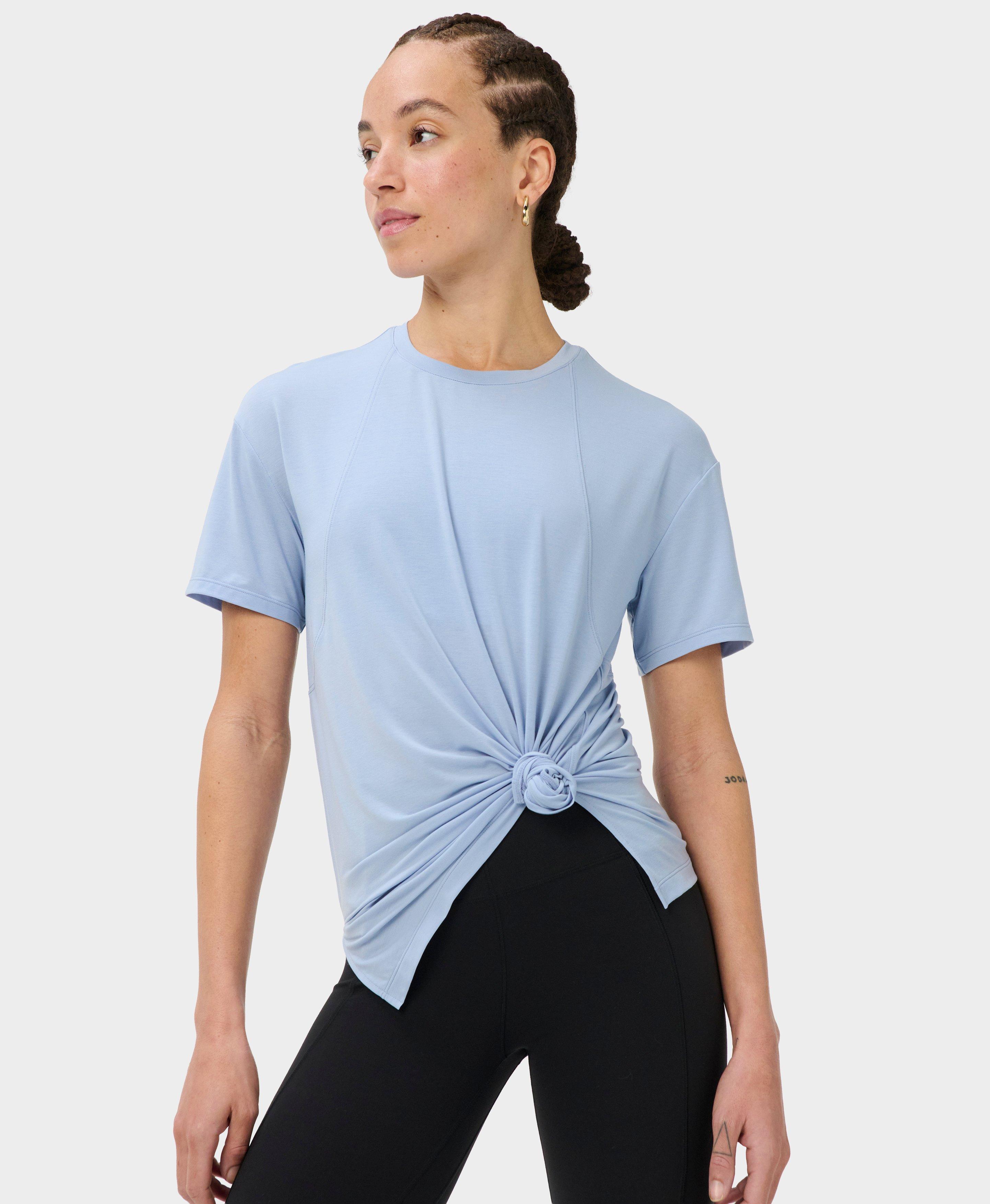 Soft Flow Studio Longline Tee - Laguna Blue