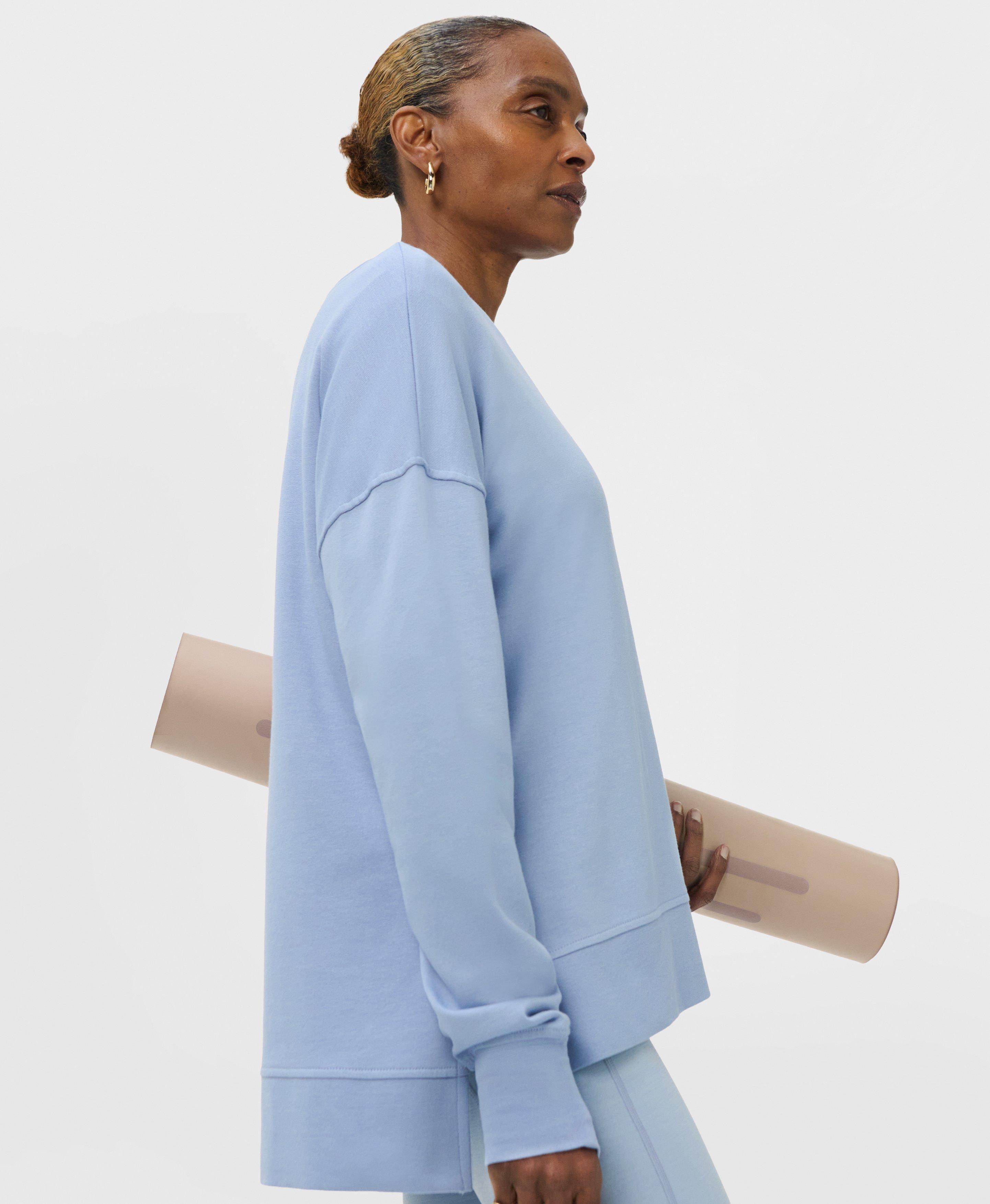After Class Longline Sweatshirt - Laguna Blue