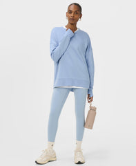After Class Longline Sweatshirt - Laguna Blue