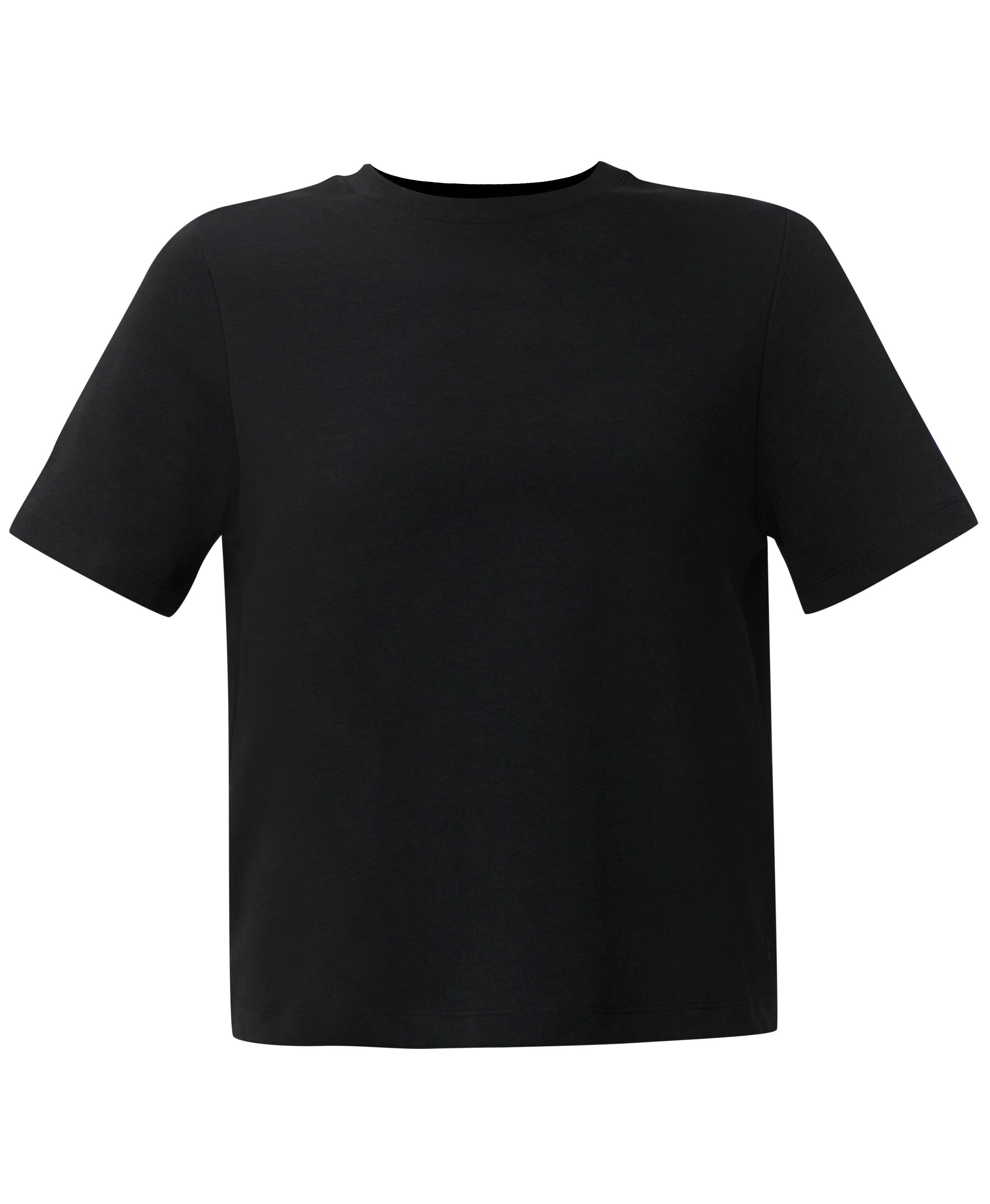 Elevated Cotton Boxy Tee - Black