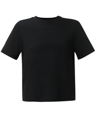 Elevated Cotton Boxy Tee - Black