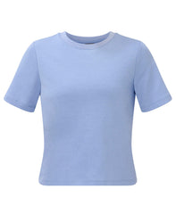 Elevated Cotton Boxy Tee - Faded Blue