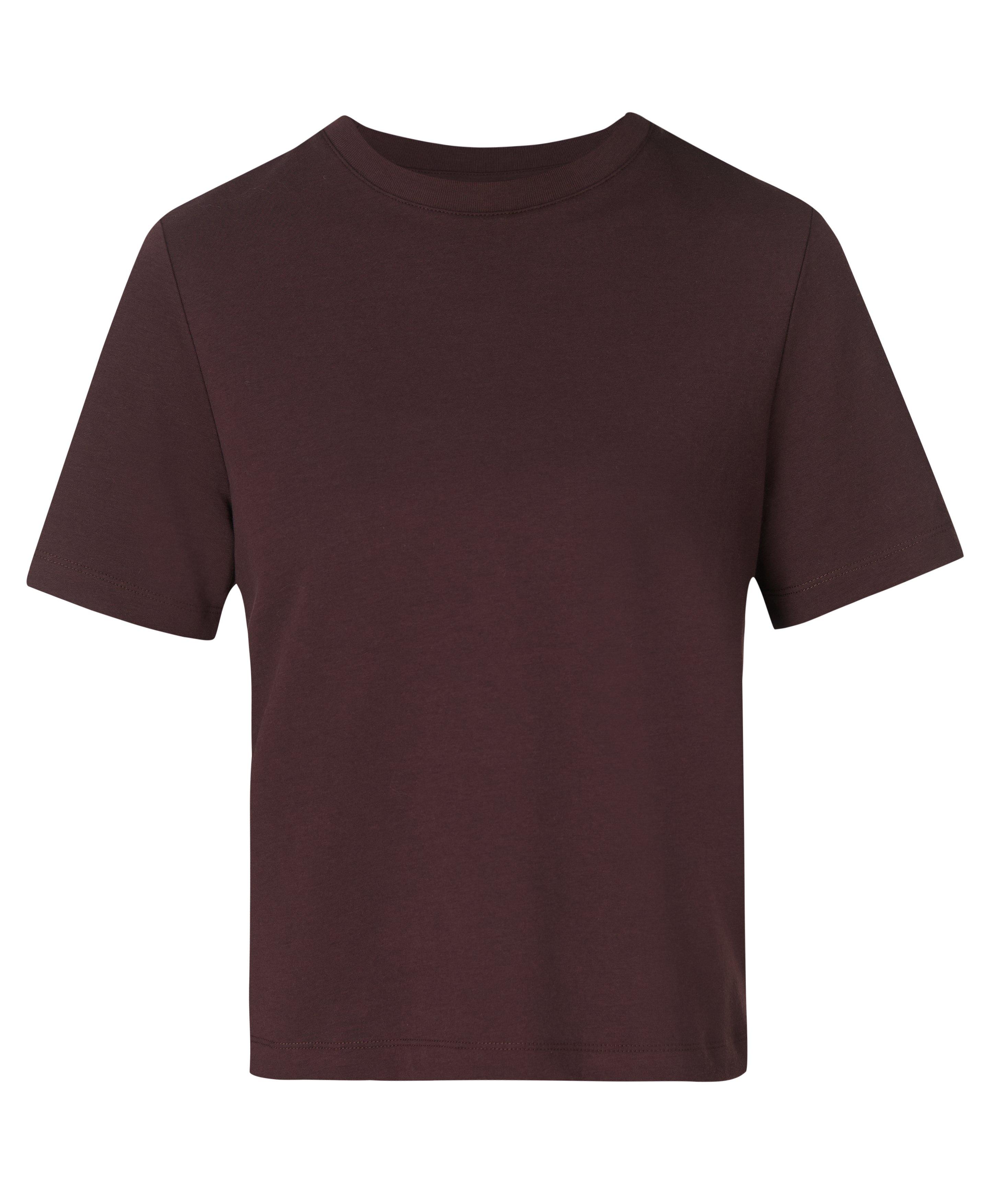Elevated Cotton Boxy Tee - Sable Brown