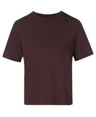 Elevated Cotton Boxy Tee - Sable Brown